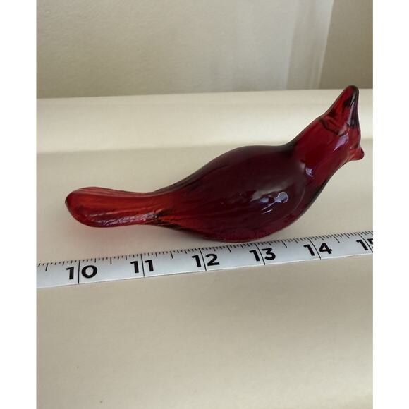 Fenton Cranberry  Bird Figure, Vintage Fenton Bird, Fenton Bird - Picture 1 of 5